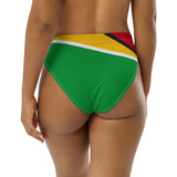 Guyana Flag high-waisted bikini bottom - Conscious Apparel Store