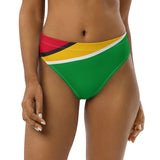 Guyana Flag high-waisted bikini bottom - Conscious Apparel Store