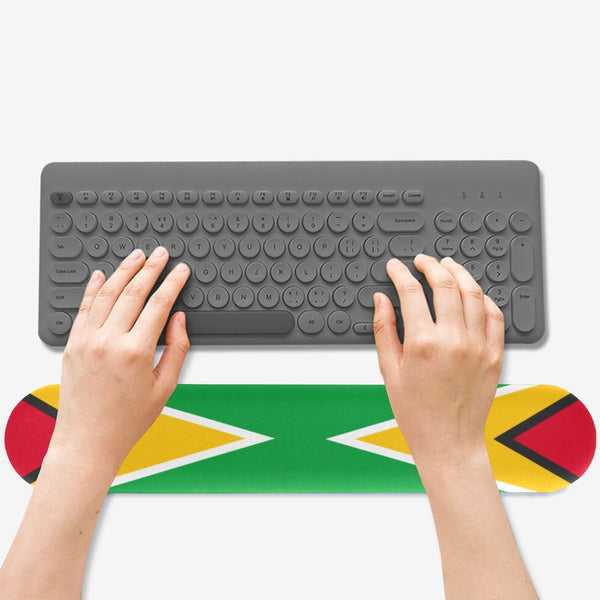 Guyana Flag Keyboard Wrist Rest Pad - Conscious Apparel Store