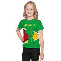 Guyana Flag Kids crew neck t-shirt - Conscious Apparel Store