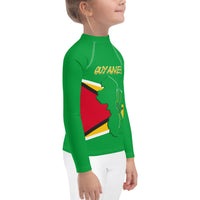 Guyana Flag Kids Rash Guard - Conscious Apparel Store