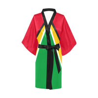 Guyana Flag Kimono Robe - Conscious Apparel Store