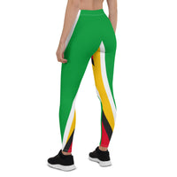 Guyana Flag Leggings - Conscious Apparel Store