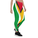Guyana Flag Leggings - Conscious Apparel Store