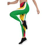 Guyana Flag Leggings - Conscious Apparel Store