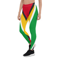 Guyana Flag Leggings - Conscious Apparel Store
