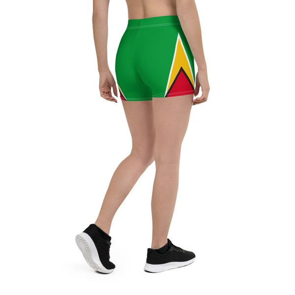 Guyana Flag Leggings Shorts (II) - Conscious Apparel Store