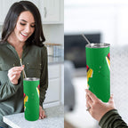Guyana Flag Map 20oz Tall Skinny Tumbler with Lid and Straw - Conscious Apparel Store