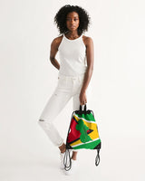 Guyana Flag Map Canvas Drawstring Bag - Conscious Apparel Store