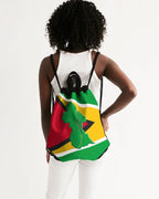Guyana Flag Map Canvas Drawstring Bag - Conscious Apparel Store
