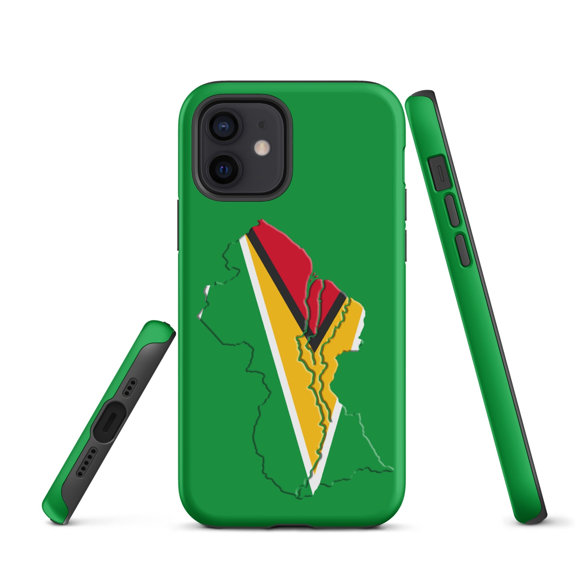 Guyana Flag Map Tough Cellphone Case for iPhone® - Conscious Apparel Store