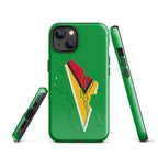 Guyana Flag Map Tough Cellphone Case for iPhone® - Conscious Apparel Store
