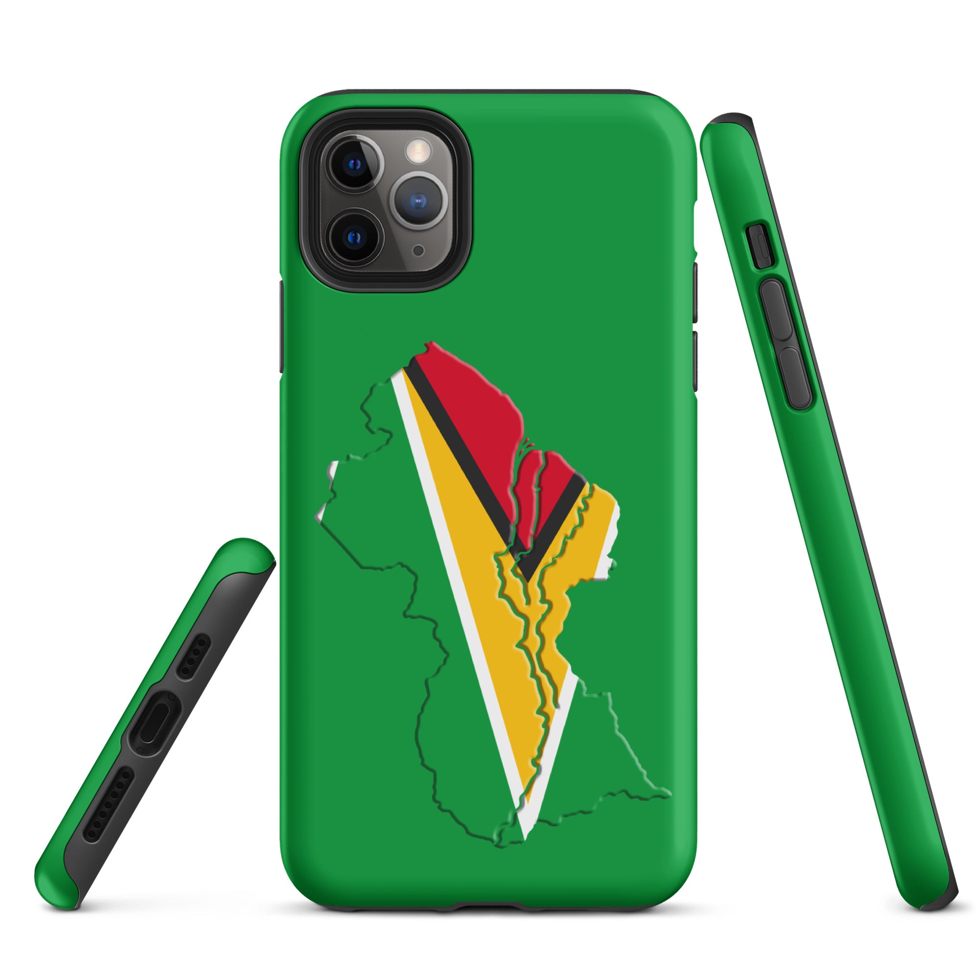 Guyana Flag Map Tough Cellphone Case for iPhone® - Conscious Apparel Store