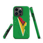 Guyana Flag Map Tough Cellphone Case for iPhone® - Conscious Apparel Store