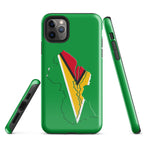 Guyana Flag Map Tough Cellphone Case for iPhone® - Conscious Apparel Store