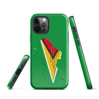 Guyana Flag Map Tough Cellphone Case for iPhone® - Conscious Apparel Store