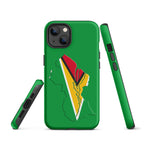 Guyana Flag Map Tough Cellphone Case for iPhone® - Conscious Apparel Store