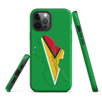 Guyana Flag Map Tough Cellphone Case for iPhone® - Conscious Apparel Store
