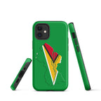 Guyana Flag Map Tough Cellphone Case for iPhone® - Conscious Apparel Store