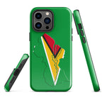 Guyana Flag Map Tough Cellphone Case for iPhone® - Conscious Apparel Store