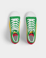 Guyana Flag Men's Hightop Canvas Shoe - Conscious Apparel Store