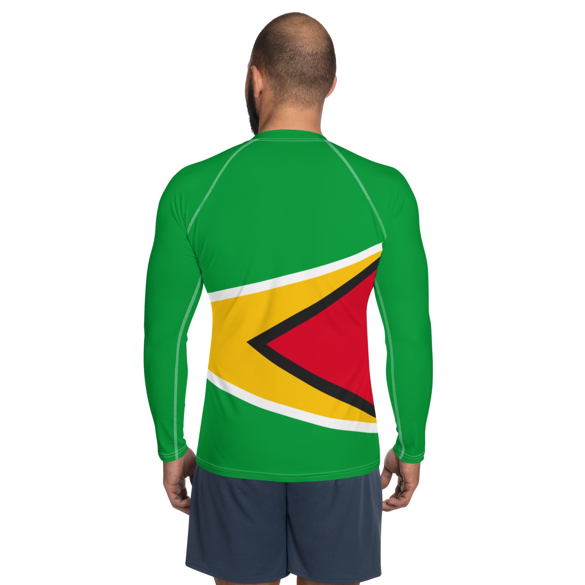 Guyana Flag Men's Rash Guard - Conscious Apparel Store