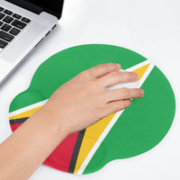 Guyana Flag Mouse Pad with Wrist Rest Support - Conscious Apparel Store