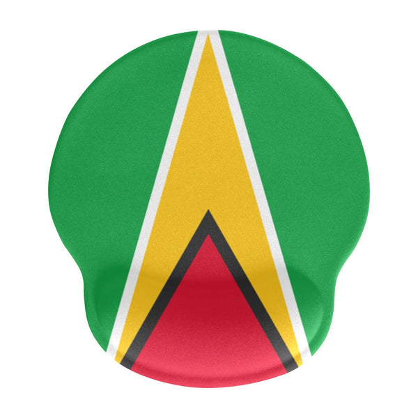 Guyana Flag Mouse Pad with Wrist Rest Support - Conscious Apparel Store