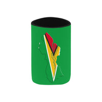 Guyana Flag Neoprene Can Cooler 4" x 2.7" dia. - Conscious Apparel Store