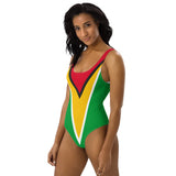 Guyana Flag One-Piece Swimsuit - Conscious Apparel Store