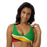 Guyana Flag padded bikini top - Conscious Apparel Store