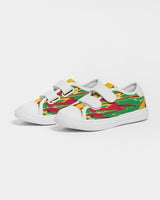 Guyana Flag Splash-Camo Kids Velcro Sneaker - Conscious Apparel Store