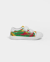 Guyana Flag Splash-Camo Kids Velcro Sneaker - Conscious Apparel Store