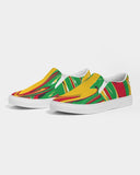 Guyana Flag Splash-Camo Women's Slip-On Canvas Shoe - Conscious Apparel Store