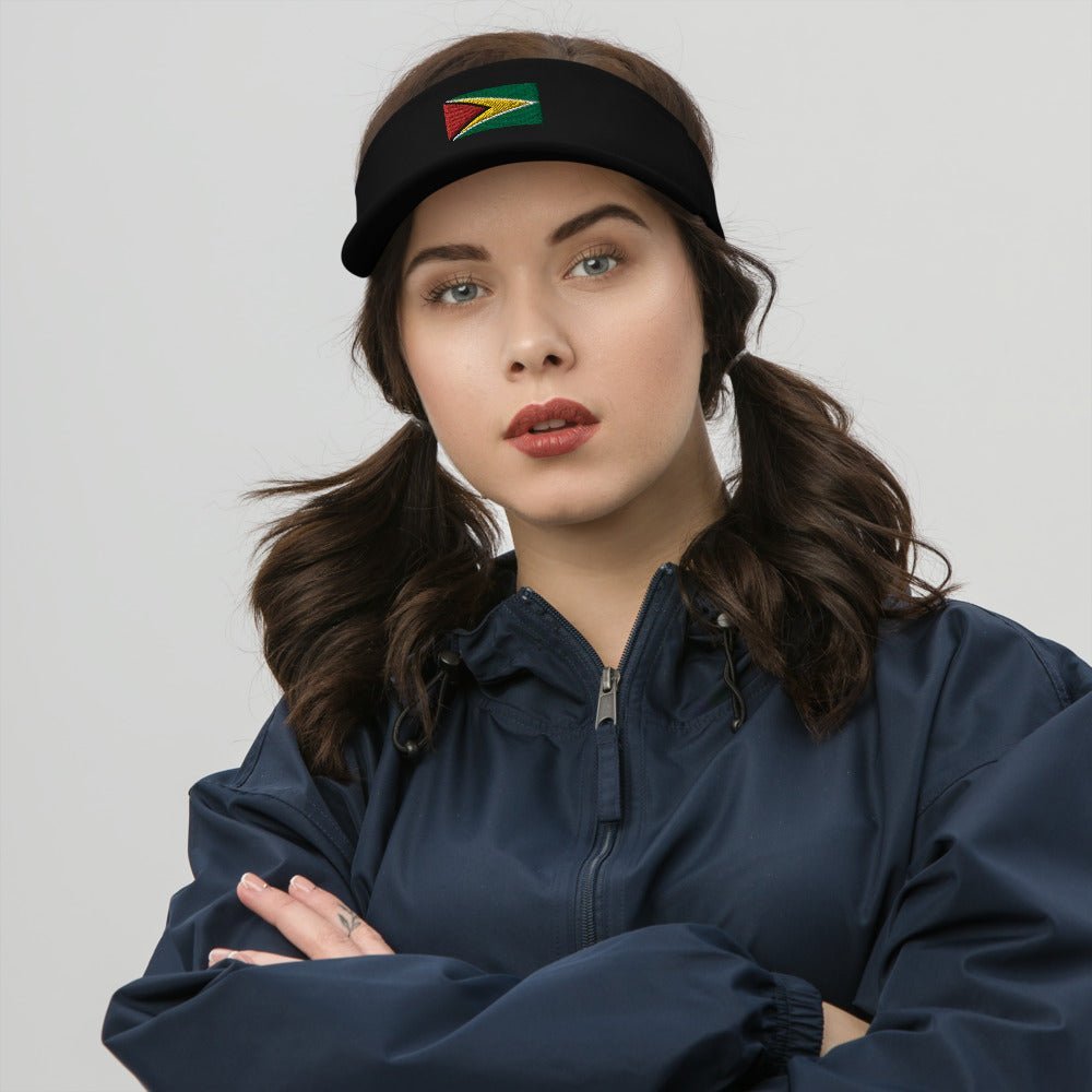Guyana Flag Visor - Conscious Apparel Store