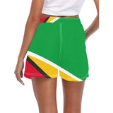 Guyana Flag Women's Casual Board Shorts - Conscious Apparel Store