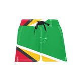 Guyana Flag Women's Casual Board Shorts - Conscious Apparel Store