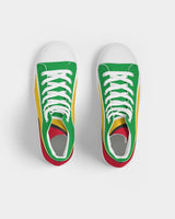 Guyana Flag Women's Hightop Canvas Shoe - Conscious Apparel Store