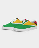 Guyana Flag Women's Lace Up Canvas Shoe - Conscious Apparel Store