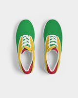 Guyana Flag Women's Lace Up Canvas Shoe - Conscious Apparel Store
