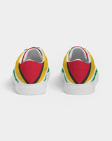 Guyana Flag Women's Lace Up Canvas Shoe - Conscious Apparel Store