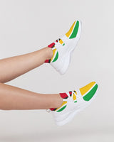 Guyana Flag Women's Two-Tone Sneaker - Conscious Apparel Store