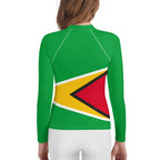 Guyana Flag Youth Rash Guard - Conscious Apparel Store