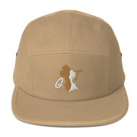 Guyana GT Five Panel Cap (Gold/White Embroidery) - Conscious Apparel Store