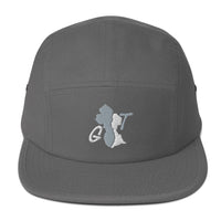 Guyana GT Five Panel Cap (Gray/White Embroidery) - Conscious Apparel Store