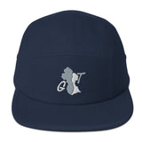 Guyana GT Five Panel Cap (Gray/White Embroidery) - Conscious Apparel Store