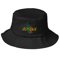 Guyana Map Bucket Hat - Conscious Apparel Store