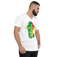 Guyanese Banna Unisex V-Neck T-Shirt - Conscious Apparel Store