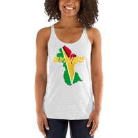 Guyanese Flag Women's Racerback Tank - Conscious Apparel Store