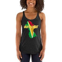 Guyanese Flag Women's Racerback Tank - Conscious Apparel Store